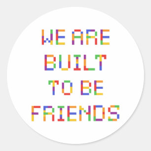 Valentinstag im Unterricht Runder Aufkleber