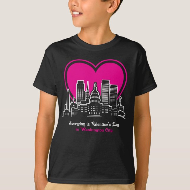 Valentinstag in Washington City T-Shirt (Vorderseite)