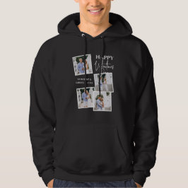 Valentinstag individuell 4 Foto-Collage & Name Hoodie