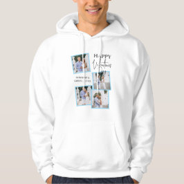 Valentinstag individuell 4 Foto-Collage & Namen Hoodie
