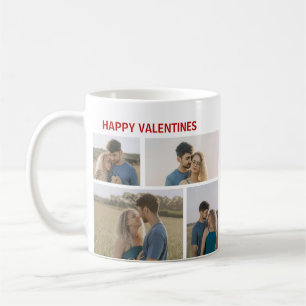 Valentinstag individuell mit 4 Fotos Kaffeetasse
