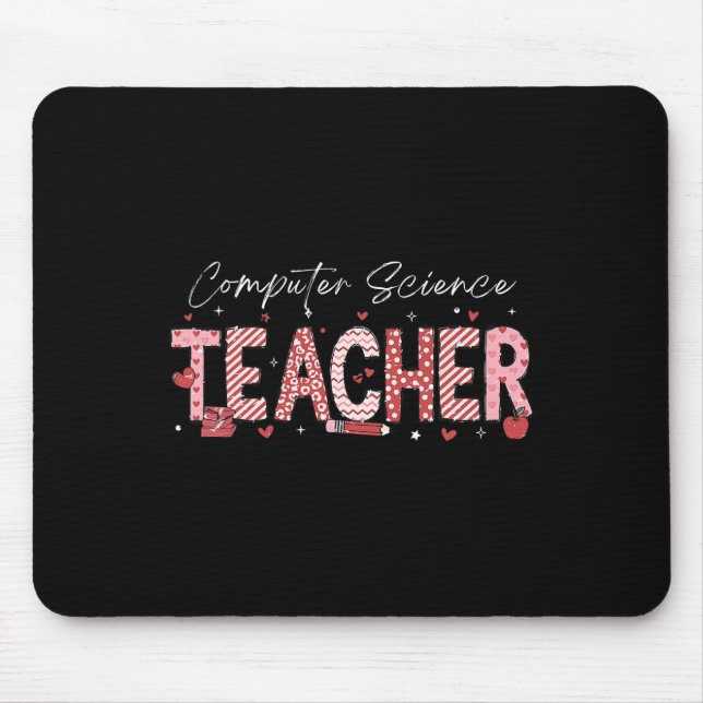 Valentinstag- Informatiklehrer unterrichtet  Mousepad (Vorne)
