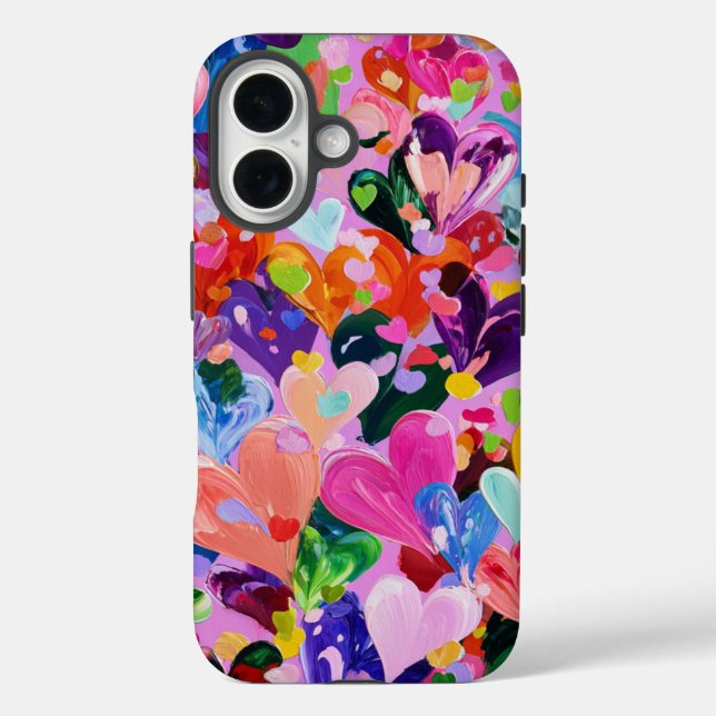 Valentinstag iPhone 16 Hülle | Romantisch (Rückseite)