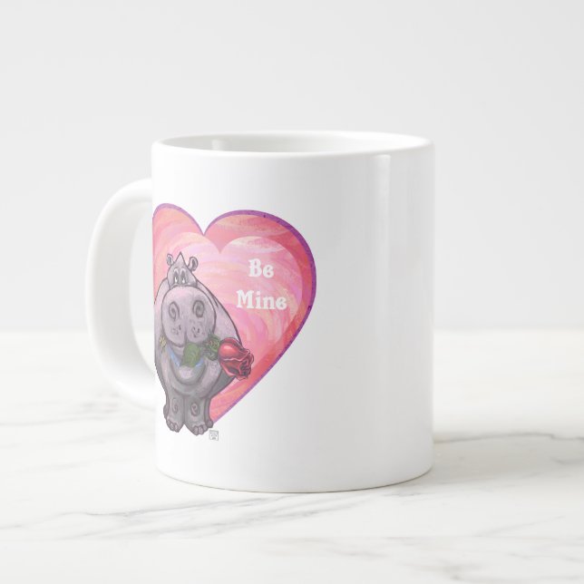 Valentinstag Jumbo-Tasse (Vorderseite Links)