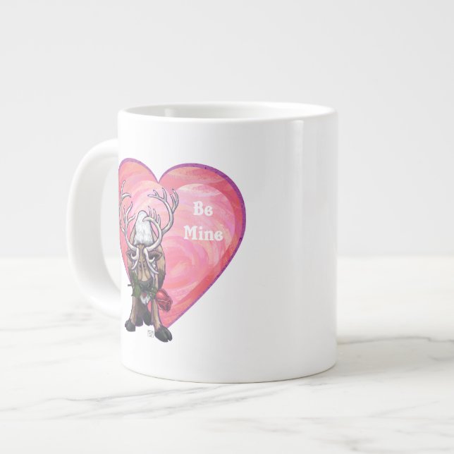 Valentinstag Jumbo-Tasse (Vorderseite Links)