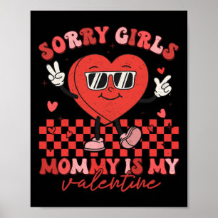 Valentinstag Jungen Kinder Tut mir leid Mädchen Mu Poster