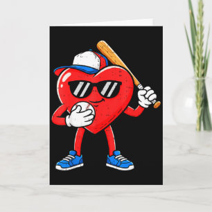 Valentinstag Jungen Lustiges Herz Liebe Baseball J Karte