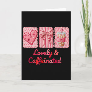 Valentinstag Kaffee Liebhaber Lattenhaken Garn Lie Karte