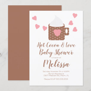 Valentinstag-Kakao-Lagerfeuer-Tasse Mädchen-Baby-P Einladung