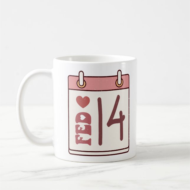 Valentinstag-Kalender Kaffeetasse (Links)