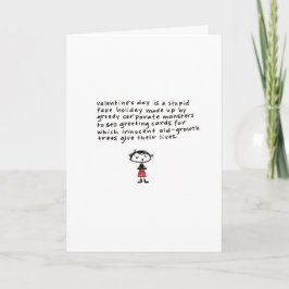 Valentinstag kann dumm sein… feiertagskarte
