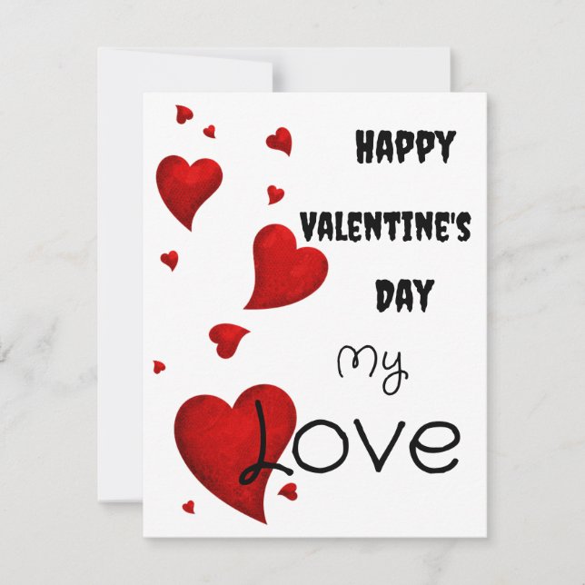 Valentinstag  karte (Vorderseite)