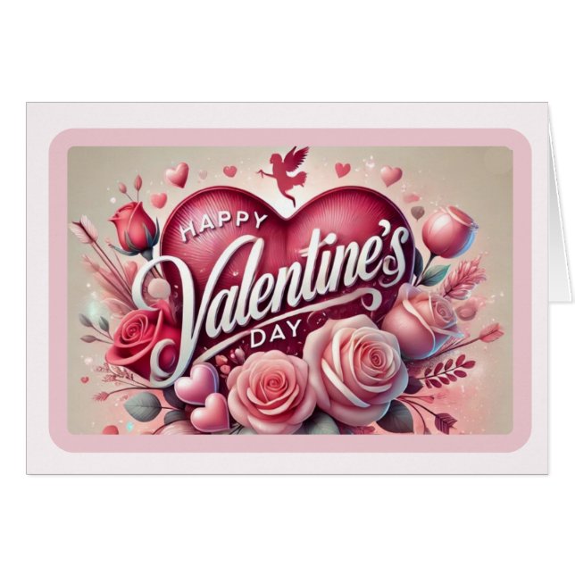Valentinstag-Karte! (Vorderseite (Horizontal))