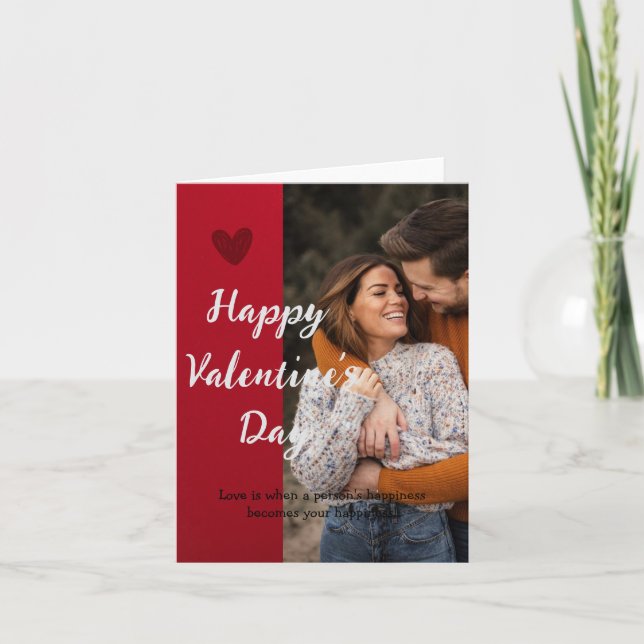 Valentinstag-Karte Ankündigung (Vorderseite)