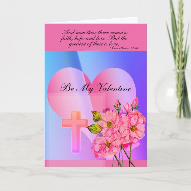 Valentinstag-Karte Dankeskarte (Vorderseite)