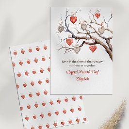 Valentinstag-Karte Dankeskarte
