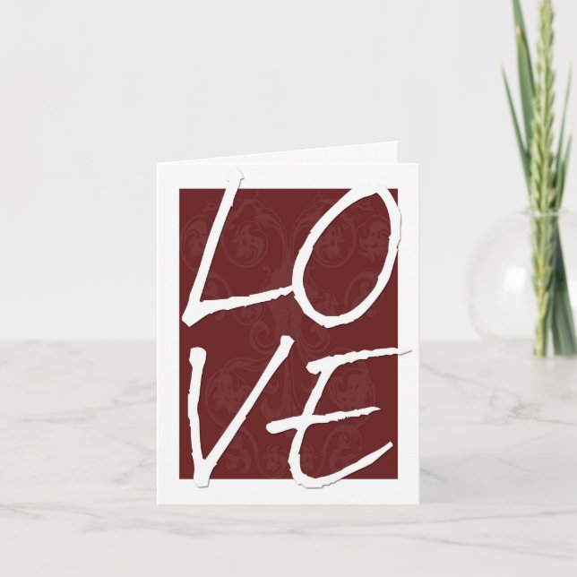 Valentinstag-Karte der Liebe Feiertagskarte (Vorderseite)