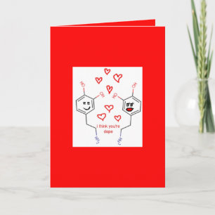 Valentinstag-Karte der Neurowissenschaft Feiertagskarte