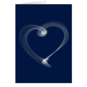 Valentinstag-Karte des Blauen Herzens