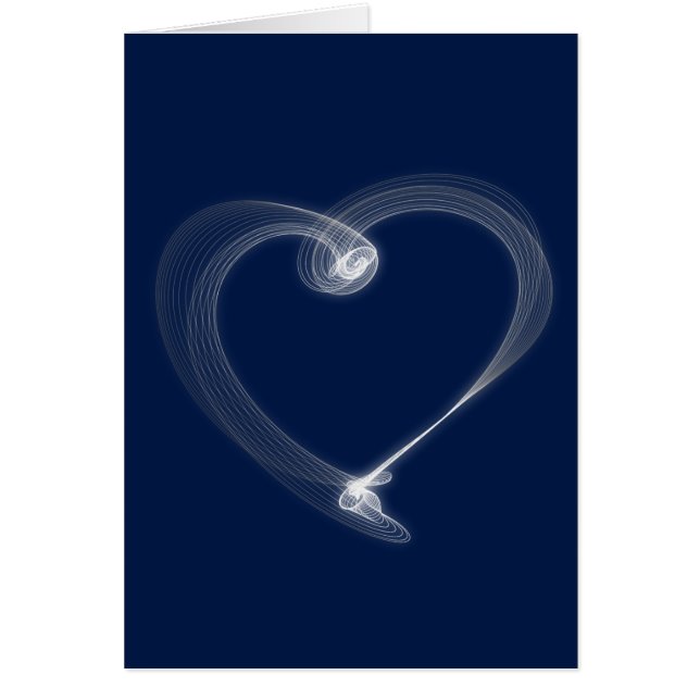 Valentinstag-Karte des Blauen Herzens (Vorne)