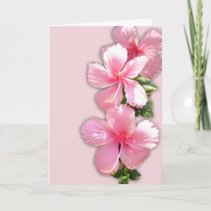 Valentinstag-Karte des hawaiianischen Hibiskus Feiertagskarte