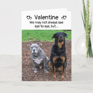 Valentinstag-Karte des Hundes und des Weines Feiertagskarte