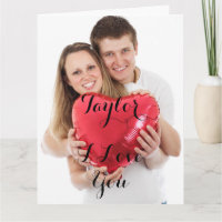 Valentinstag-Karte des personalisierten Fotos