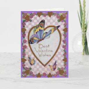 Valentinstag-Karte des viktorianischen Freundes Feiertagskarte