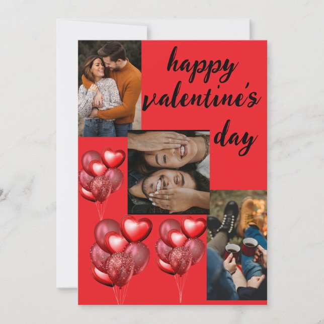 Valentinstag-Karte Einladung (Vorderseite)