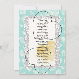 Valentinstag-Karte Einladung