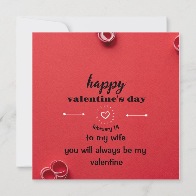 Valentinstag-Karte Feiertagskarte (Vorderseite)