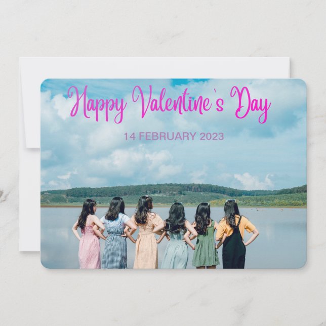 Valentinstag-Karte Feiertagskarte (Vorderseite)