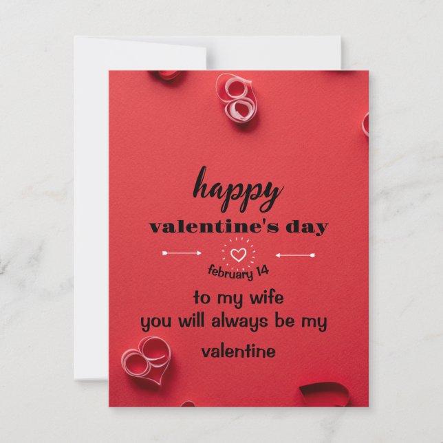 Valentinstag-Karte Feiertagskarte (Vorderseite)