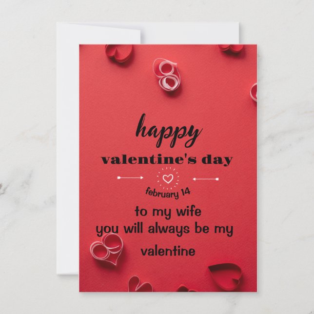 Valentinstag-Karte Feiertagskarte (Vorderseite)