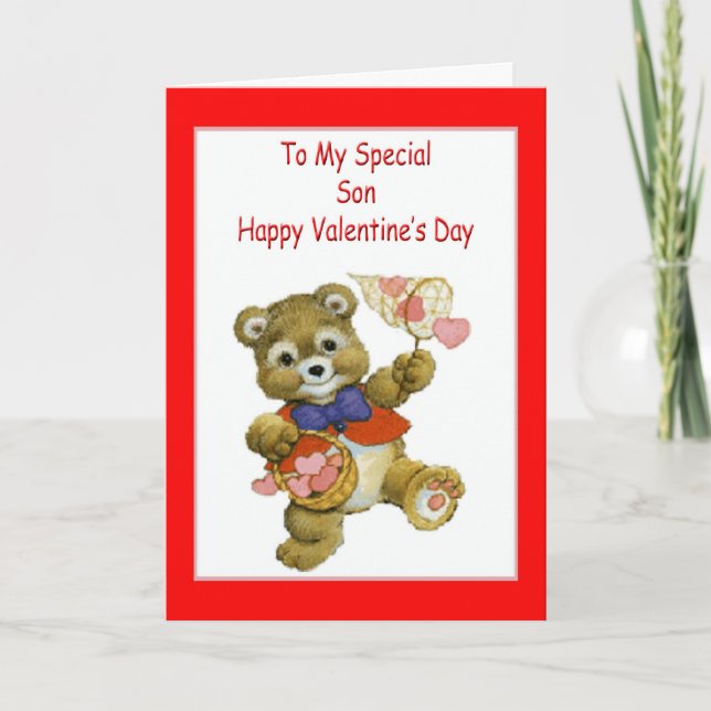 Valentinstag Karte für den Sohn (Vorderseite)
