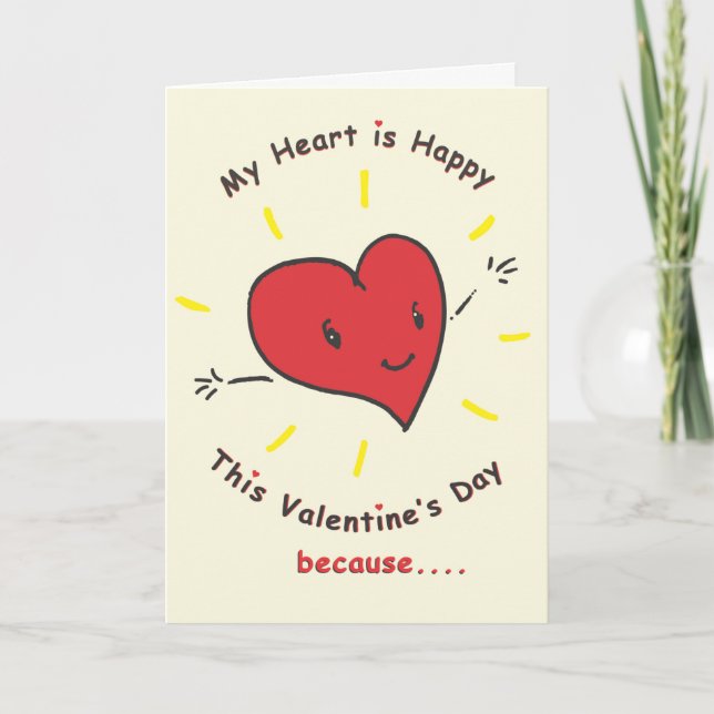 Valentinstag-Karte für den Vater Feiertagskarte (Vorderseite)