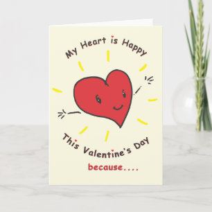 Valentinstag-Karte für den Vater Feiertagskarte