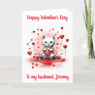 Valentinstag-Karte für Ehemann Dankeskarte