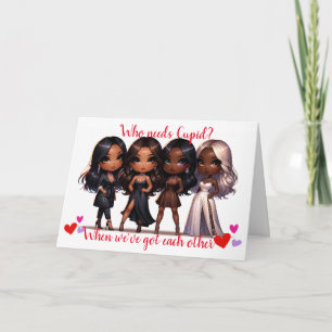 Valentinstag-Karte für Freundschaft (Galentine's) Karte