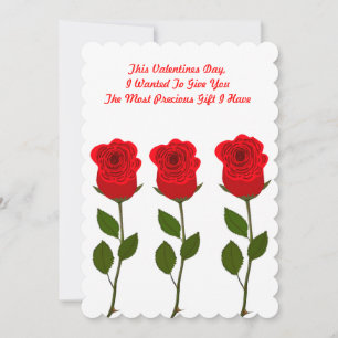 Valentinstag-Karte für Herzgeschenke Feiertagskarte
