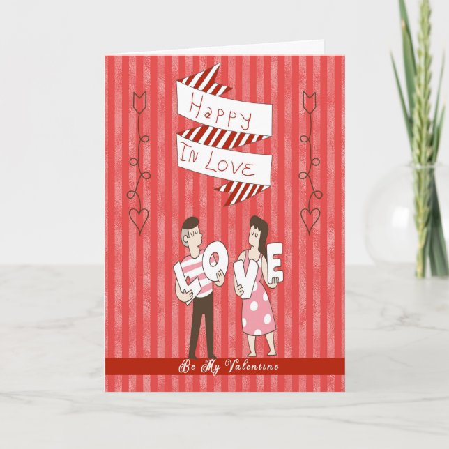 Valentinstag-Karte für Paare mittleren Alters Karte (Vorderseite)