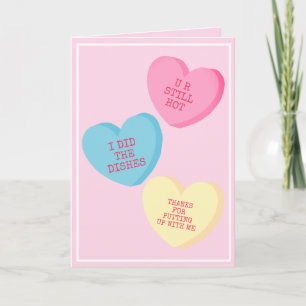 Valentinstag-Karte für personalisierte Bonbons Karte
