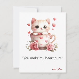 Valentinstag-Karte, Katzenliebhaber-Karte, lustige Feiertagskarte