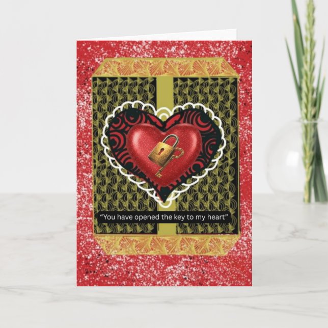Valentinstag Karte - leer innen (Vorderseite)