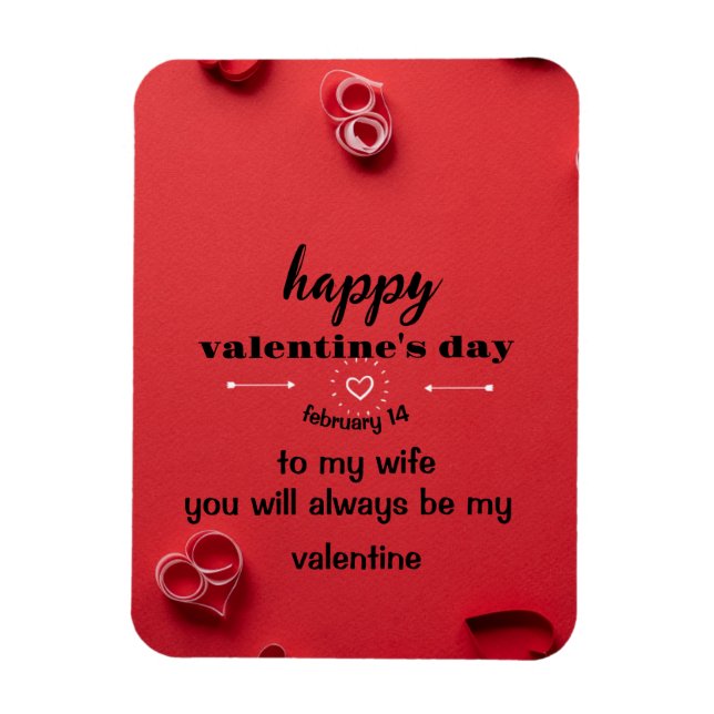 Valentinstag-Karte Magnet (Vertikal)