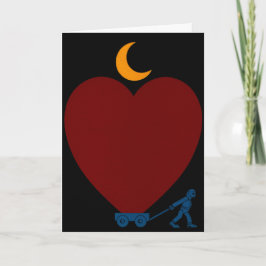 Valentinstag-Karte mit Herzen Feiertagskarte
