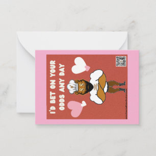 Valentinstag-Karte Nr. 2 Mitteilungskarte