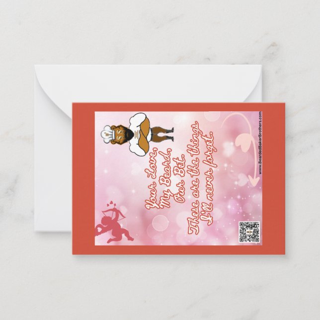 Valentinstag-Karte Nr. 6 Mitteilungskarte (Vorderseite)