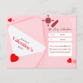 Valentinstag-Karte - Pharmakologie Thema 1 Postkarte