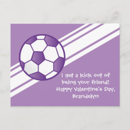 Valentinstag-Karten des personalisierten Fußball-B Feiertagspostkarte